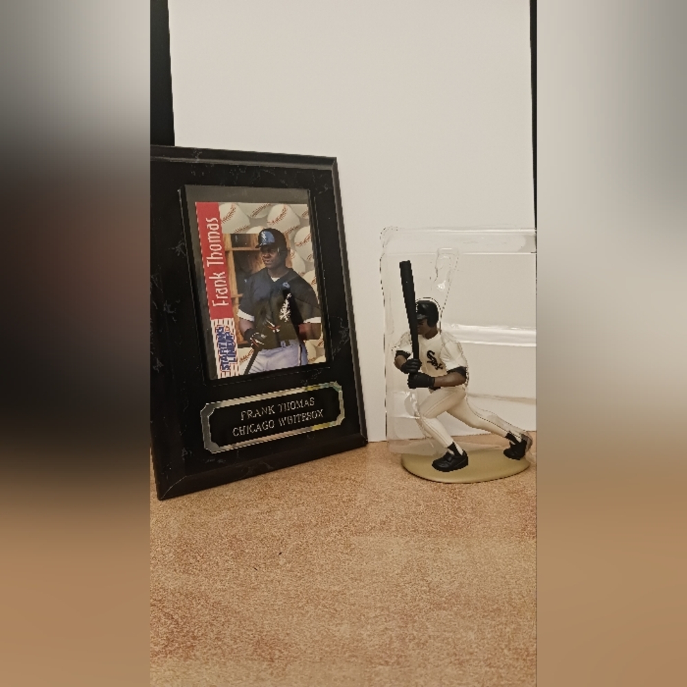 Frank Thomas 1997 Edition Starting Lineup Figurine, Plaque, Card & Poster
